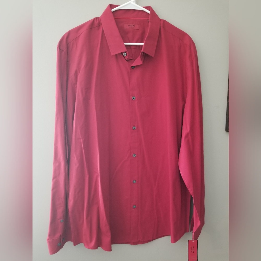Alfani slim fit dress shirt, 2XL
